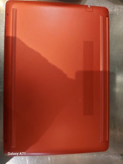 HP Laptop, 14 inch Red, Intel Core i3-7020 CPU 2.3GHz, 4GB Ram, Windows 10, Microsoft Edge, Chrome, and VLC