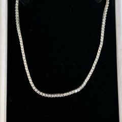 Brand New 925 Sterling Silver Tennis Necklace
