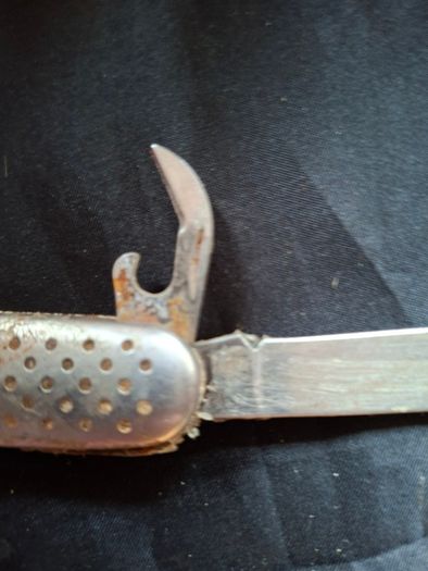 Old Penknife and Steel Butterfly Comb for sale as a lot