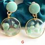 Resin Earrings, Crystal Earrings Image 8