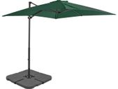 Outdoor Umbrella with Portable Base Green