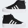 Brand new Adidas Originals Nizza Platform Mid Size 6 UK trainers shoes black and white RRP 75 Eur Image 2