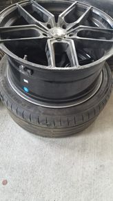 X2 bmw wheels one front one rear