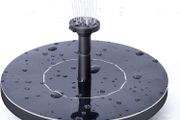 Solar fountain Pump, 1.4W Circle Garden Solar Water Pump Solar Powered Water Pump, Floating Fountain Pump for Birdbaths or Ponds (Birdbath &amp; Stand Not Included)