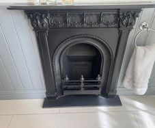 Traditional Cast Iron Fireplace With Decorative Surround Stovax