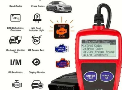 Diagnostic OBD2 Scanner Tool Clear Engine lights & Erase fault codes.