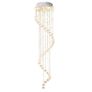 Modern Crystal Chandelier Ceiling Light Pendant Lamp Chrome Finish Glass Droplets New, 30 / 120cm Image 6