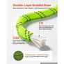 Double Braided Polyester Rope 12.7 mm x 36 m Arborist Rigging Rope, for Tree Work, Heavy Duty 11 Strands, 1678 kg High Breaking Strength, Outdoor Climbing Towing Swing Pulling Cord, Green Image 4