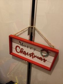 Christmas wooden picture