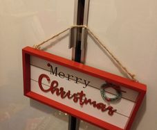 Christmas wooden picture