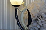 Antique style Light with Sphere Shade Dancer Art Deco Style