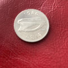 1986 Irish decimal 5p coin (large)