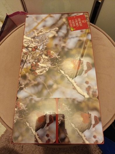 christmas table mats and coasters