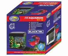 Aqua Nova Aquarium Set NT-19 Black 19L LED Light And Filter