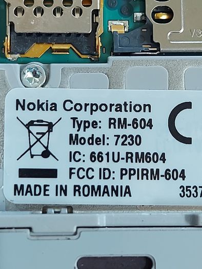 NOKIA Slider mobile phone, Model 7230, Rare Retro mobile phone, Meteor network, in excellent condition