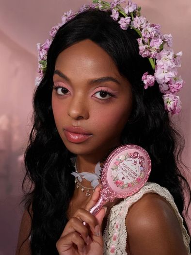 Flower Knows Midsummer Fairytale Paddle Brush in Pink