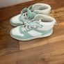 Ladies high top Runners green and white Image 2
