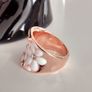 Rose Gold Plated Enamel Ring Image 4