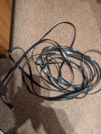 Extra long flat HDMI cable