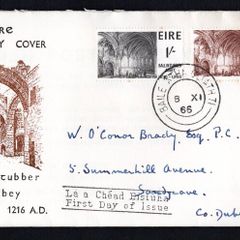 1966 Ireland Ballintubber Abbey Commemorative Stamps Illustrated First Day Cover (FDC)
