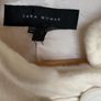 Zara Women Cream Viscose Mandarin Collar Topper Jacket/ Coat Image 4