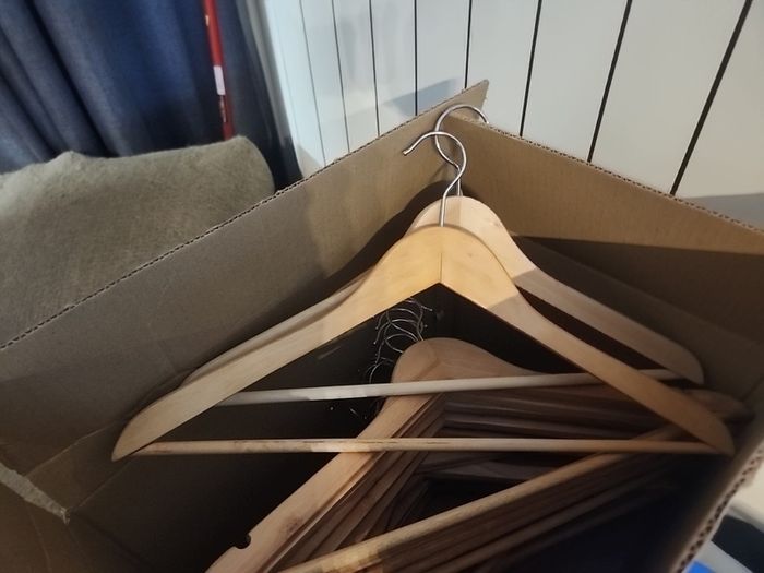 Wooden coat hangers