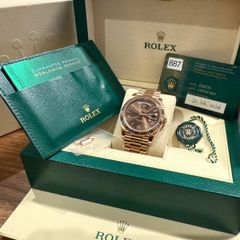 Rolex Day Date 40 Chocolate Roman Dial