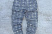 Grey slim fit cropped trousers