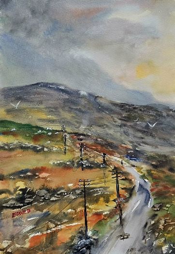 Connemara electrification watercolour