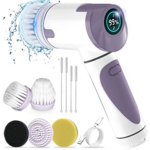 Brand New Electric cleaning brushes with 5 replaceable brush heads and 2 adjustable speeds,