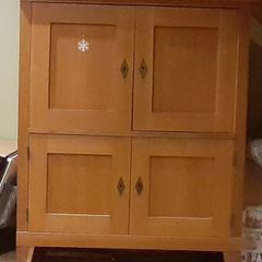 Oak Tv Unit With Doors