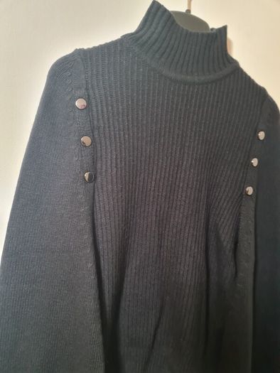 womens KAREN MILLEN  jumper shawl knitted wool blend Size XS extra small