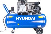 Hyundai 100 Litre Air Compressor, 14CFM/145psi, Twin Cylinder, Belt Drive 3hp