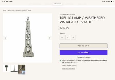 Hedgeroe Table Lamp/s