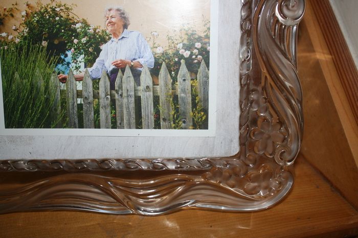 Vintage Mikasa crystal clear , frosted glass frames or trays