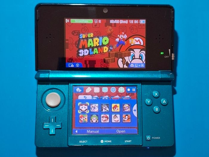 3DS Aqua Blue (Modded)