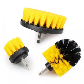 3Pcs/Set Electric Scrubber Brush Drill Brush Kit Plastic