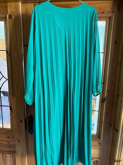 long dress pleated