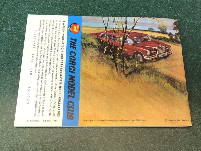Corgi Toys 1963 catalogue