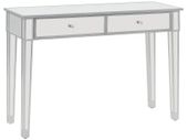 Mirrored Console Table MDF and Glass 106.5x38x76.5 cm