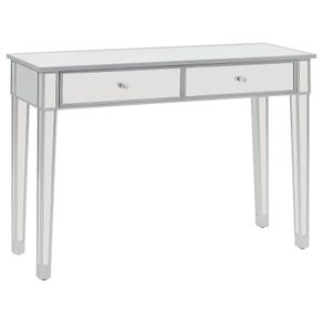 Mirrored Console Table MDF and Glass 106.5x38x76.5 cm