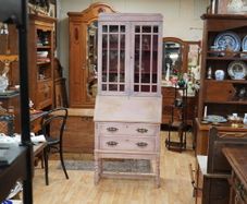 Hand Painted Bureau Bookcase / Display Cabinet