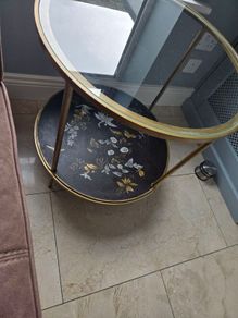 Glass Round Occasional Table
