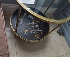 Glass Round Occasional Table