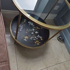 Glass Round Occasional Table