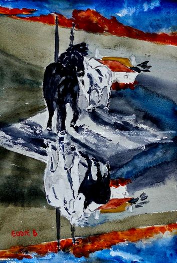 "it's good to reflect "   watercolour