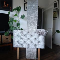 Single divan bed.