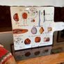 Elegant Retro Graphic French Bread and Cheese Serving Board in Glazed Ceramic Image 8