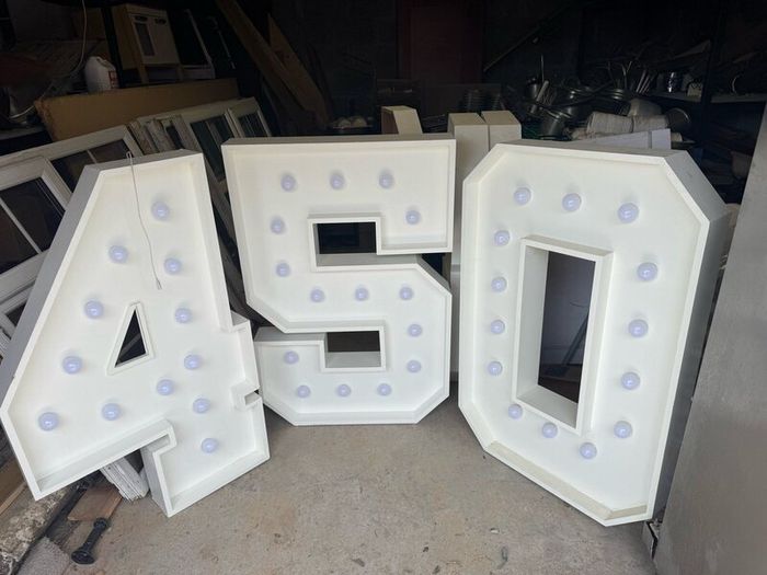 Light up LED numbers