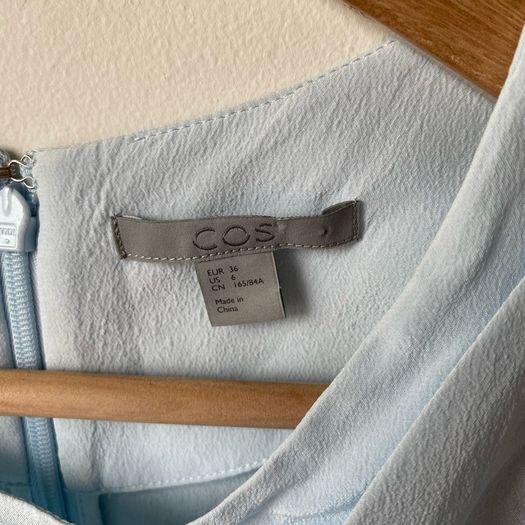 COS Pure Silk Blue Blouse